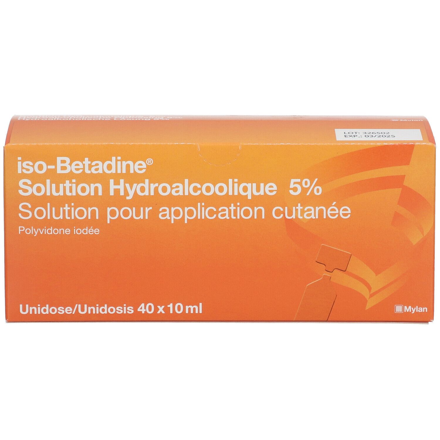 solution hydroalcoolique d'iso-Bétadine® 5