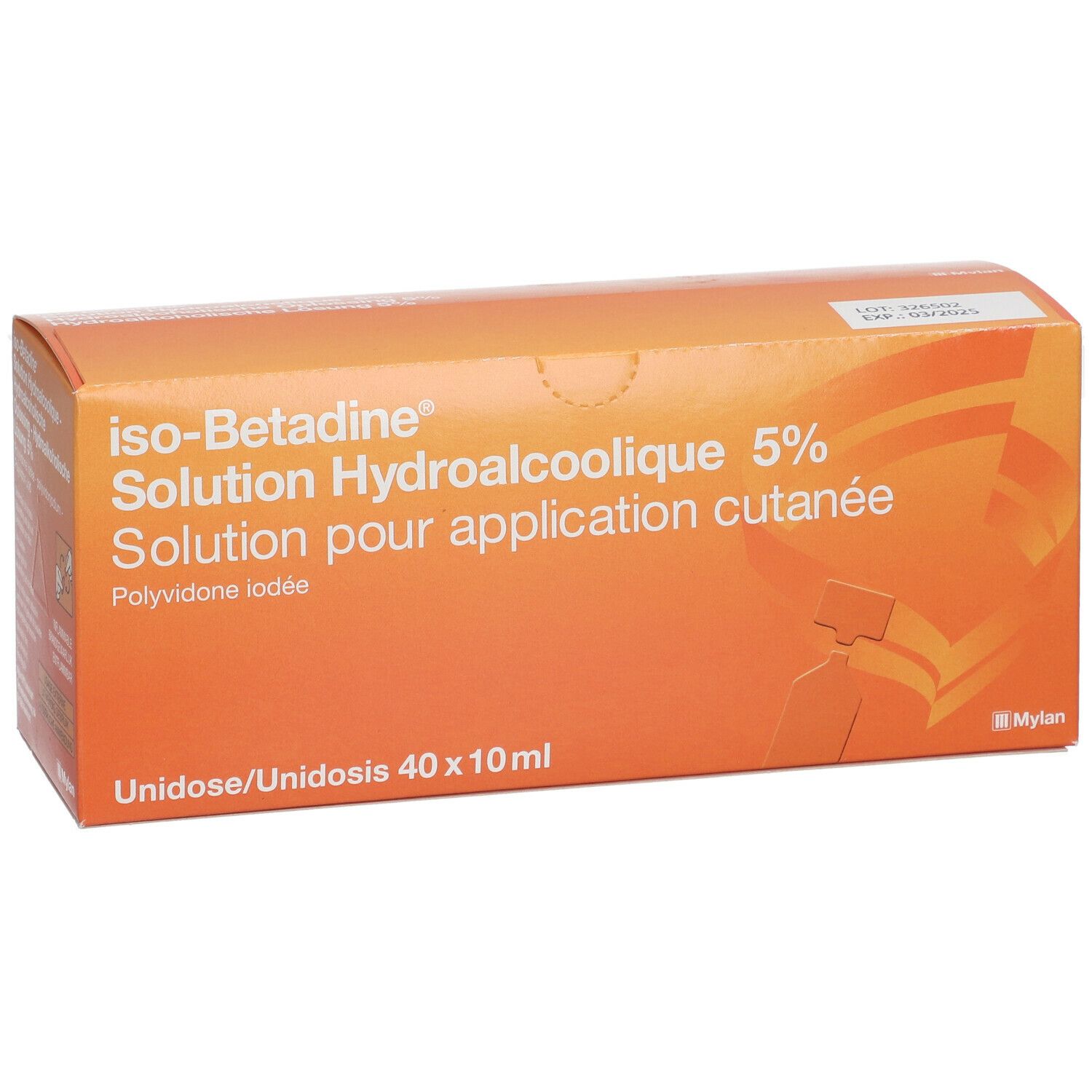 solution hydroalcoolique d'iso-Bétadine® 5