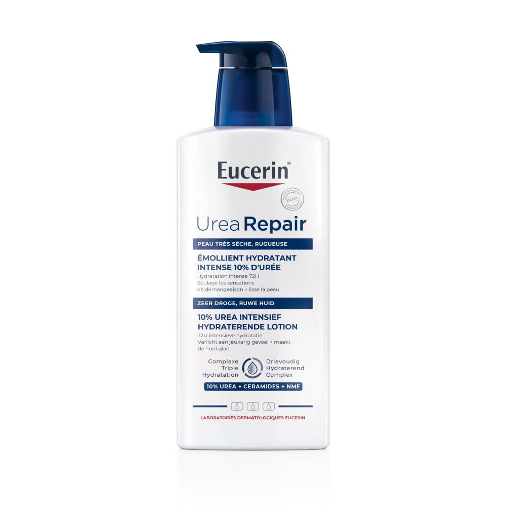 Eucerin UreaRepair Émollient Hydratant 10% d'Urée Peau Sèche et Rugueuse