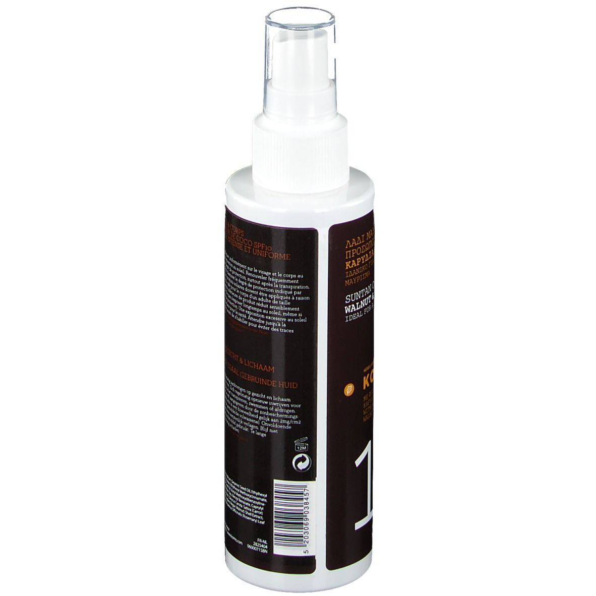 Korres Suntan Oil Face & Body Walnut & Coconut SPF10