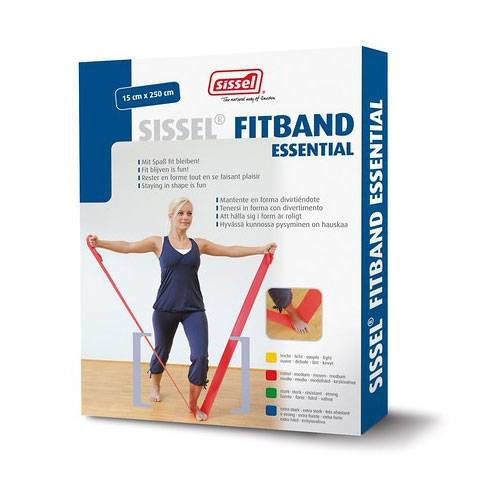 Sissel Fitband Essential 15cm x 2,5m Medium Rood