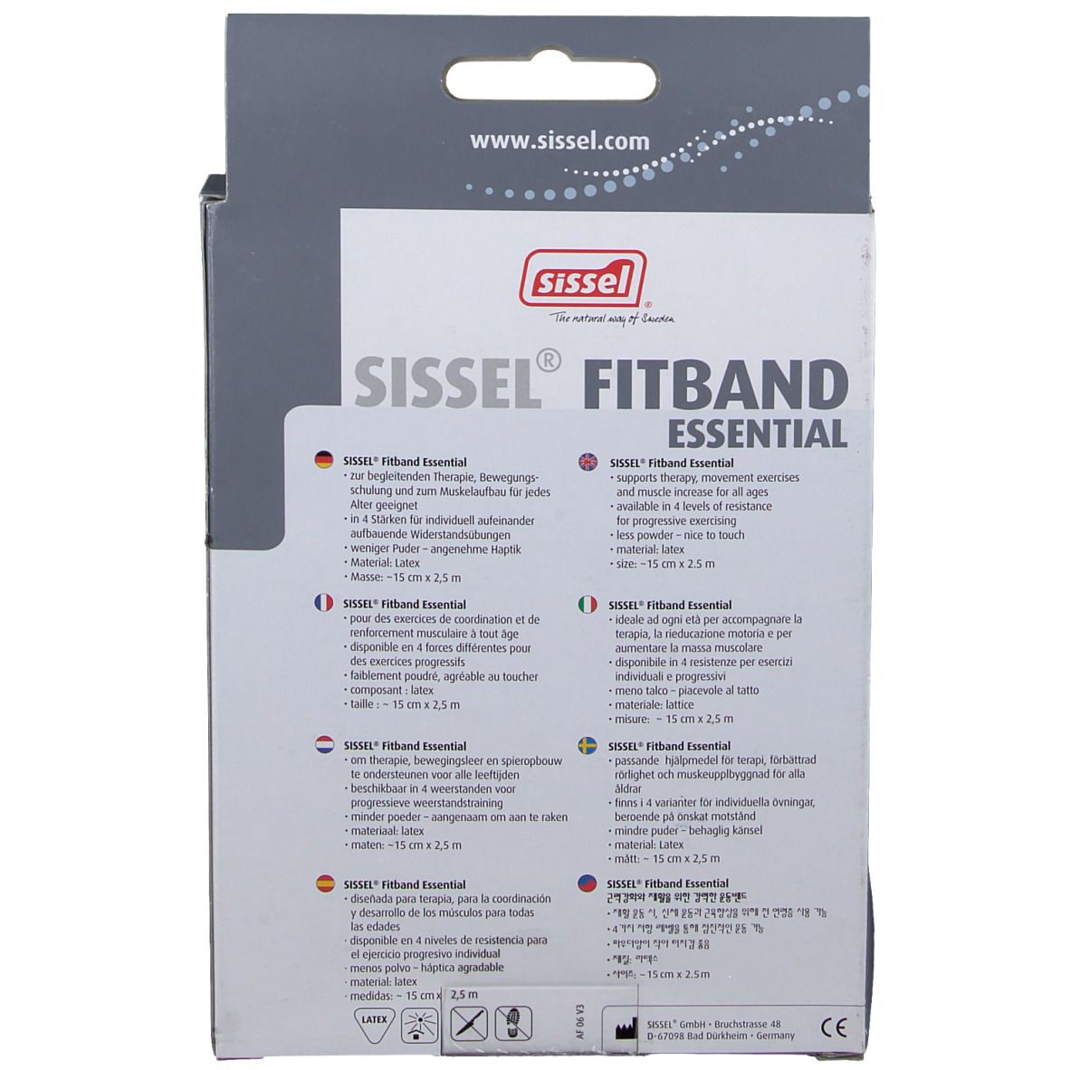 Sissel Fitband Essential 15cm x 2,5m Strong Groen