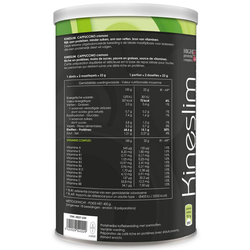 Kineslim Cappuccino Cremoso