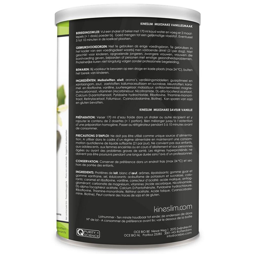 Kineslim Milkshake Vanille