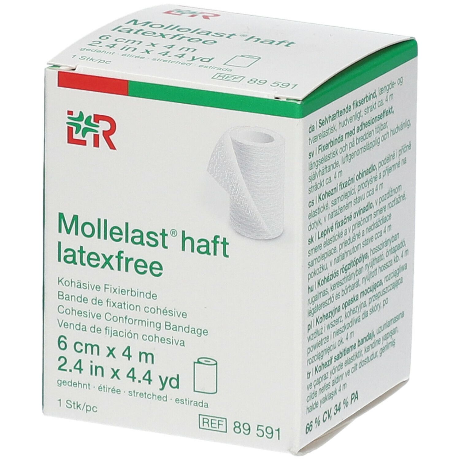 Mollelast Haft Windel Adhesief Latex Free 6cmx4m 89591