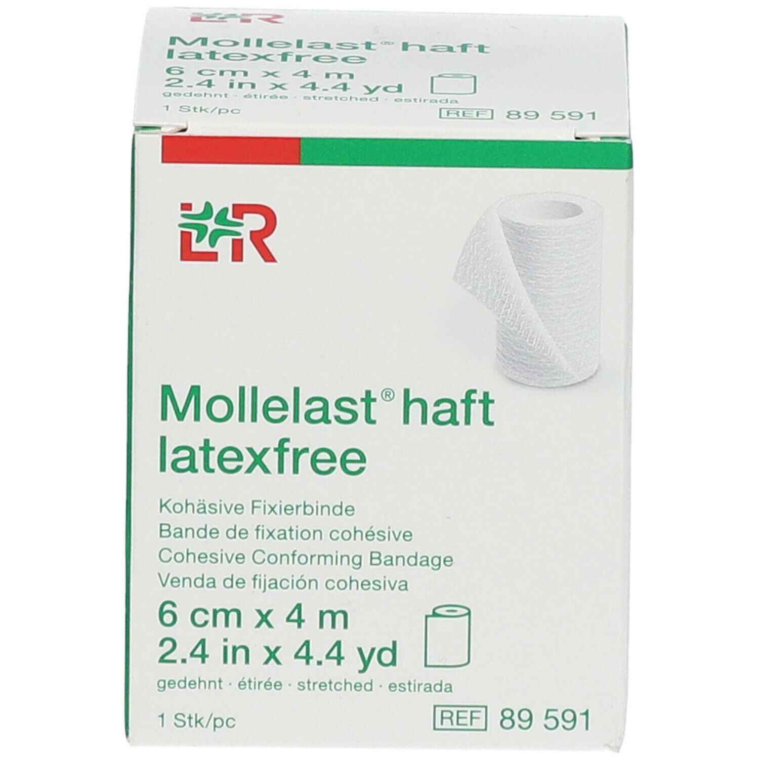 Mollelast Haft Windel Adhesief Latex Free 6cmx4m 89591