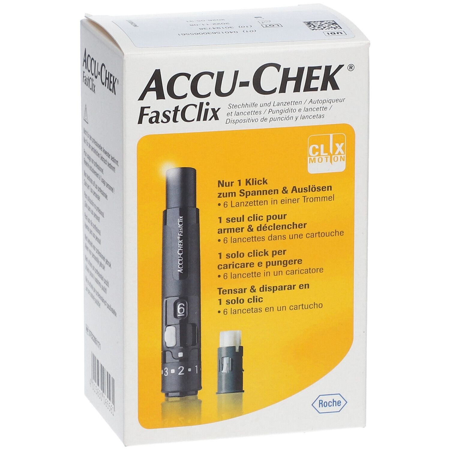 Accu-Chek FastClix Prikpen + 6 Lancetten