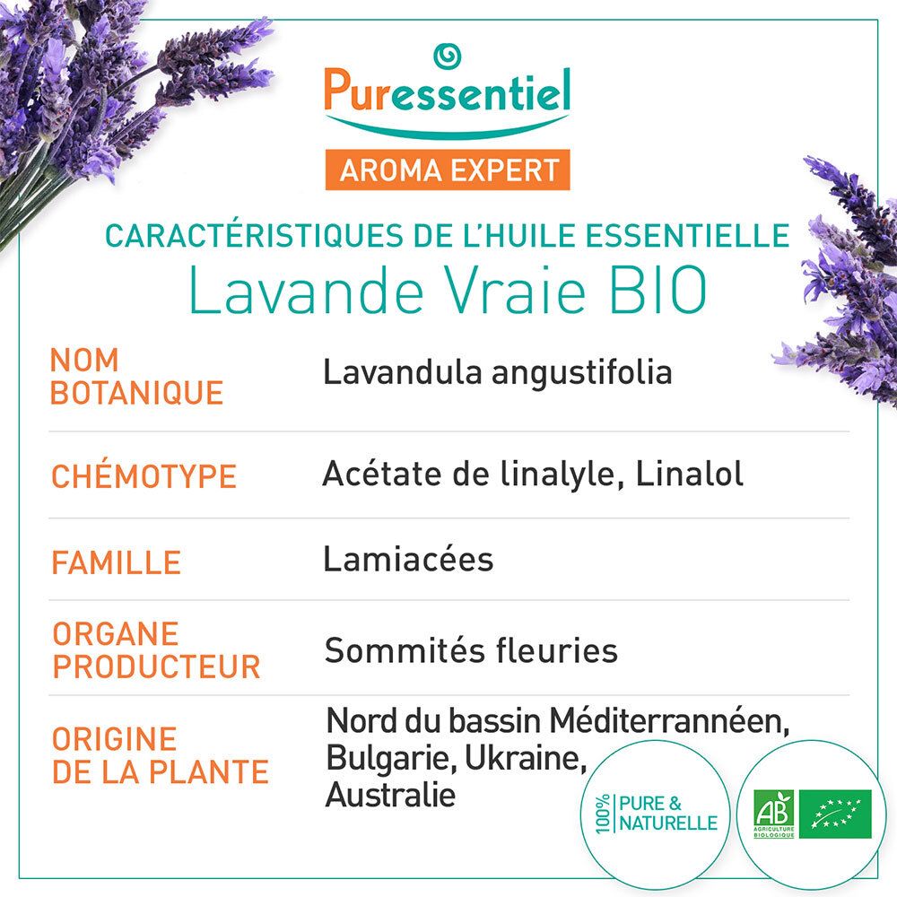 Puressentiel Echte Lavendel Essentiële Olie Bio