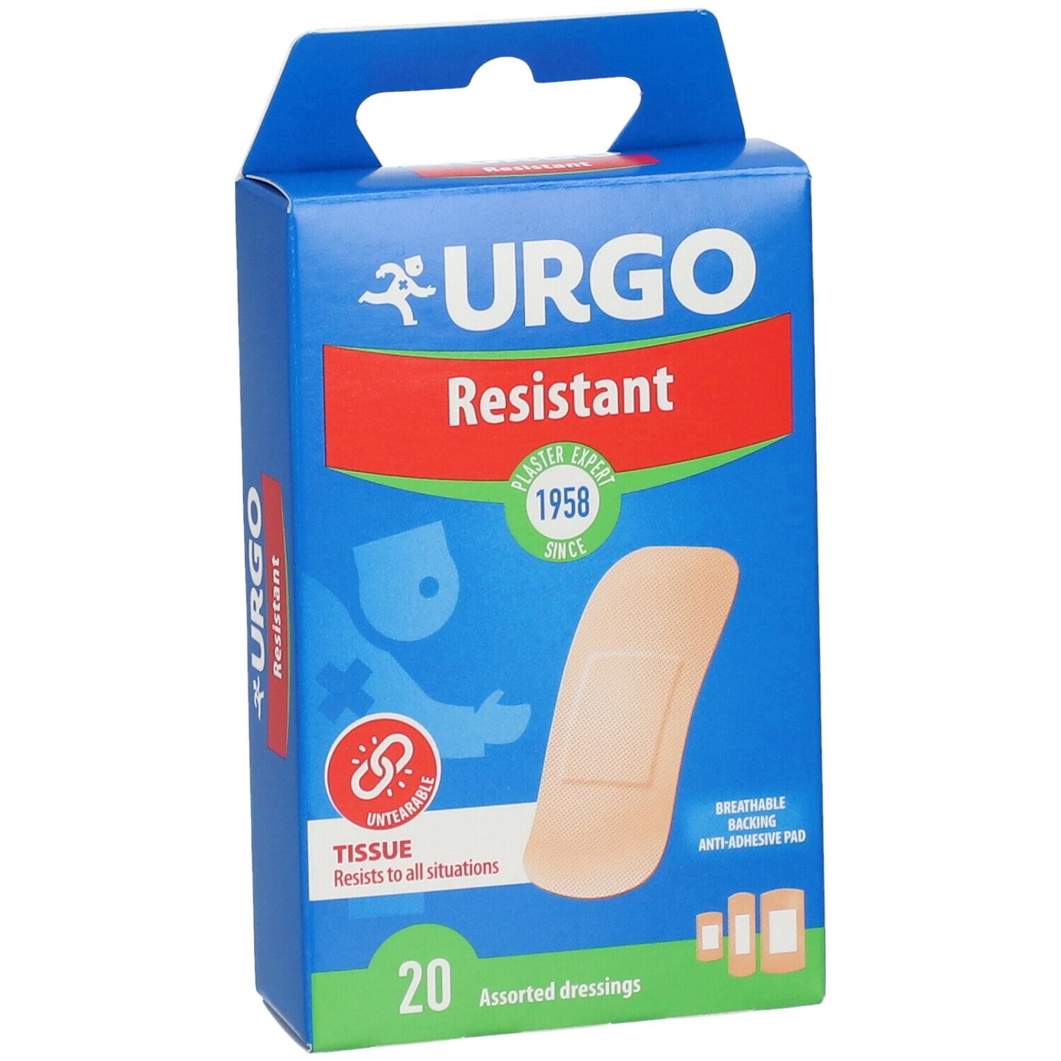 Urgo Resistant Pans 20X72Mm+20X40Mm