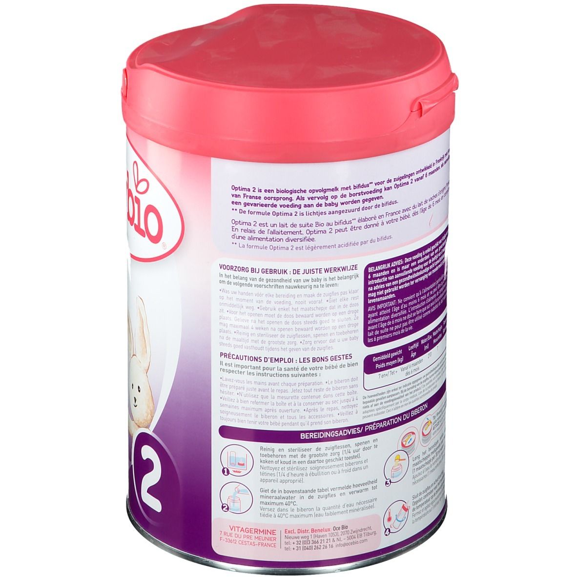 Babybio Optima 2 Lait de Suite +6 Mois