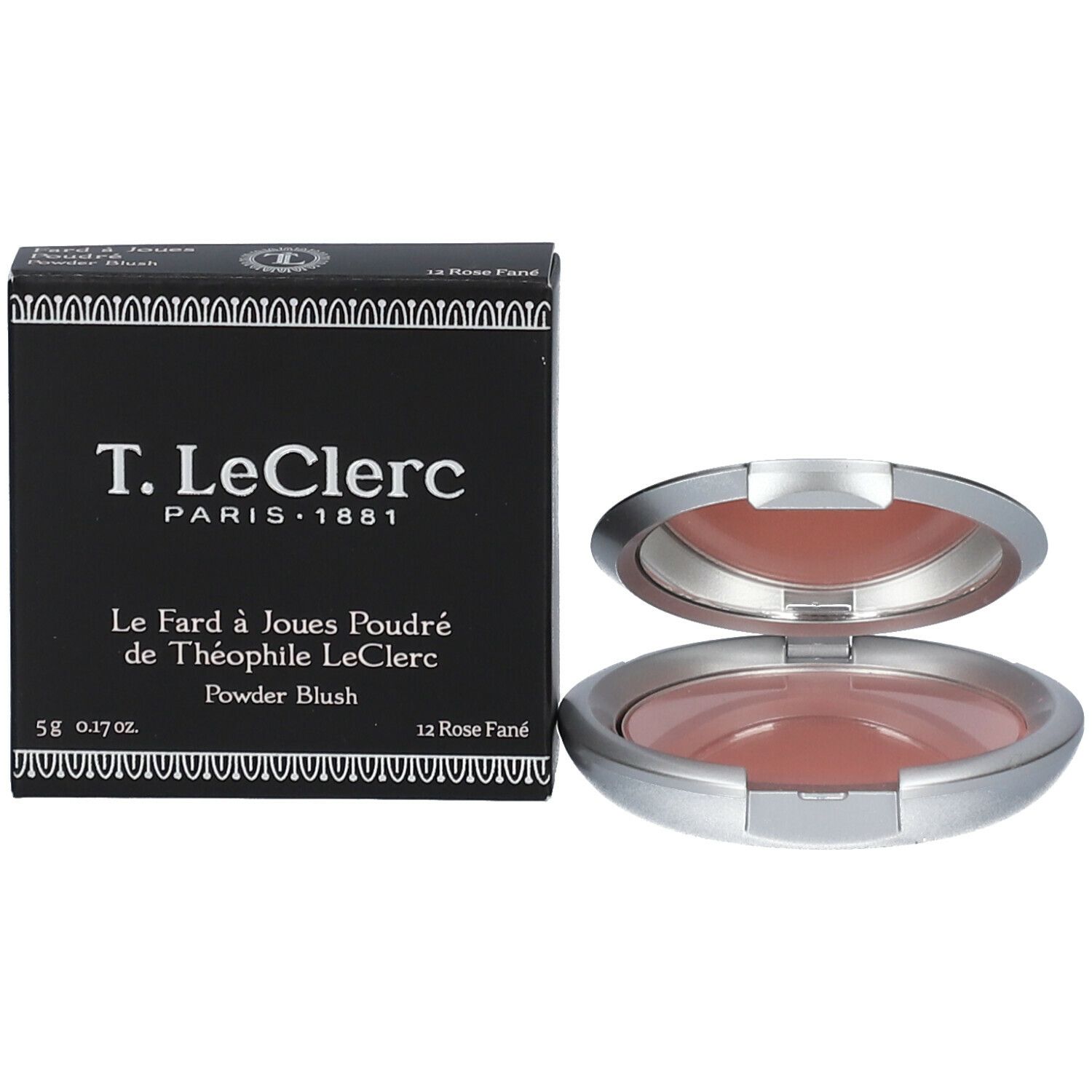 T. LeClerc Fard à Joues Poudre 12 Rose Fané