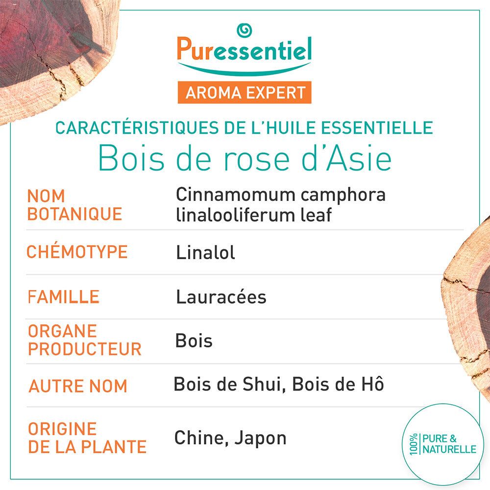 Puressentiel Aziatisch Rozenhout Essentiële Olie