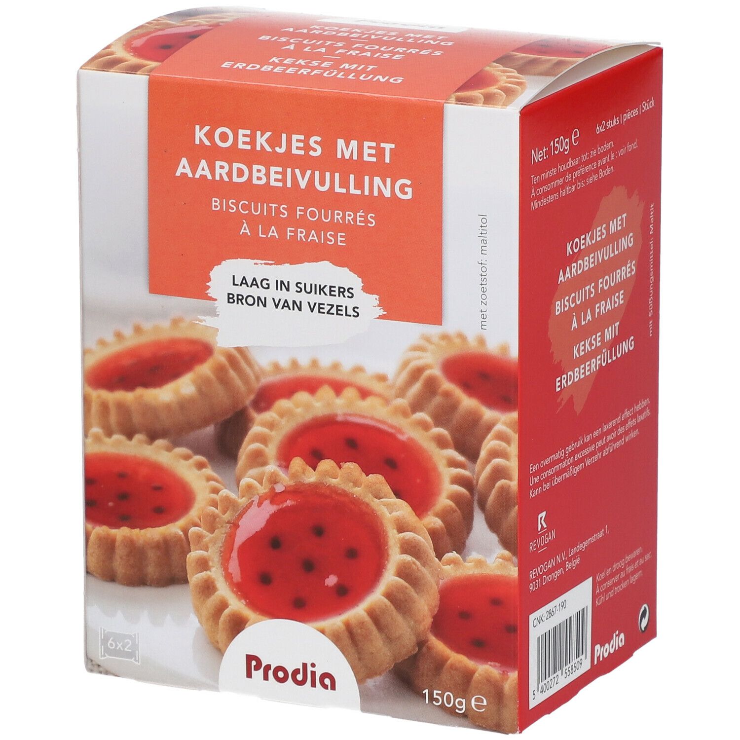 Prodia Biscuits Fourres Fraise