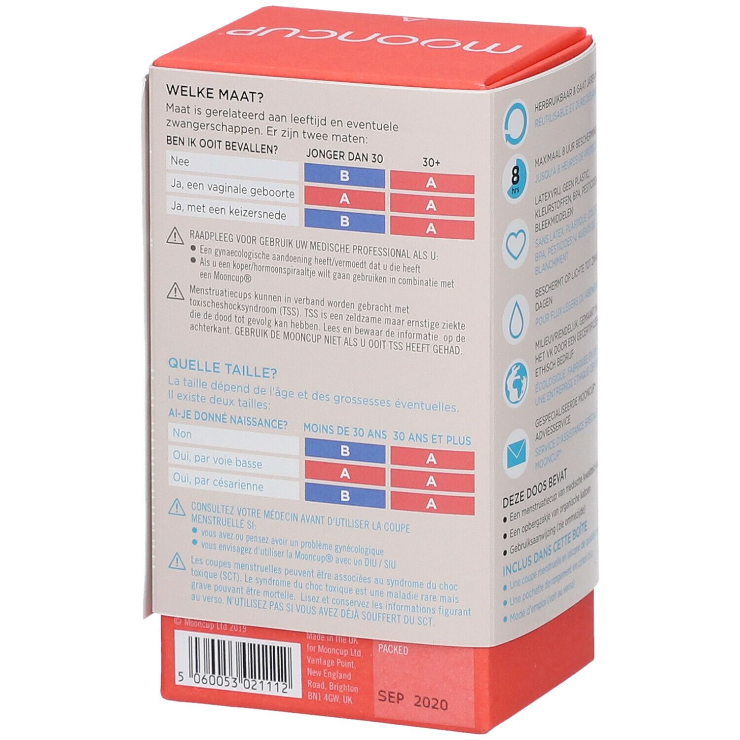 Mooncup Coupe De Menstruation Réutilisable Taille A 1