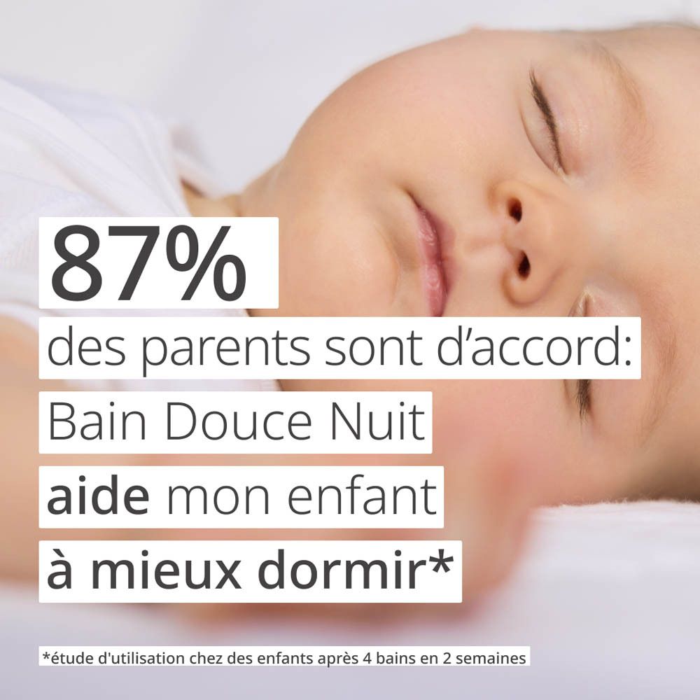 Bouteille Weleda Baby Calendula Cremebad à côté d'une serviette jaune et d'un panier avec des brosses pour bébé.