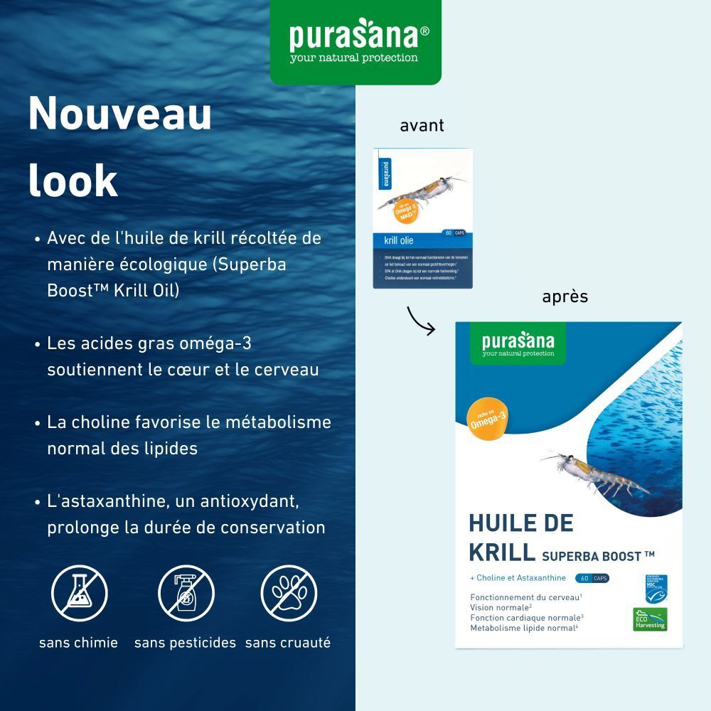 Purasana® Huile de Krill 500mg