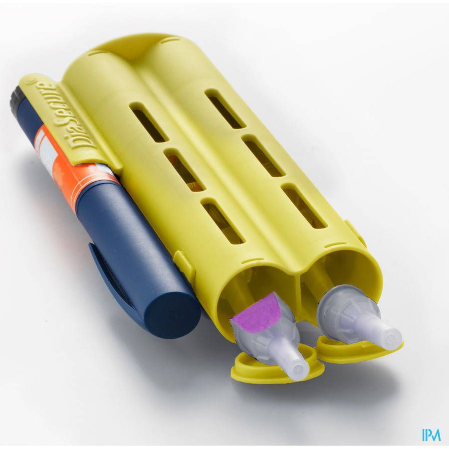 Diasecure Etui Jaune Stylo à Insuline