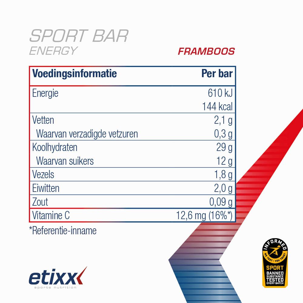Etixx Energy Sport Bar Red Fruits