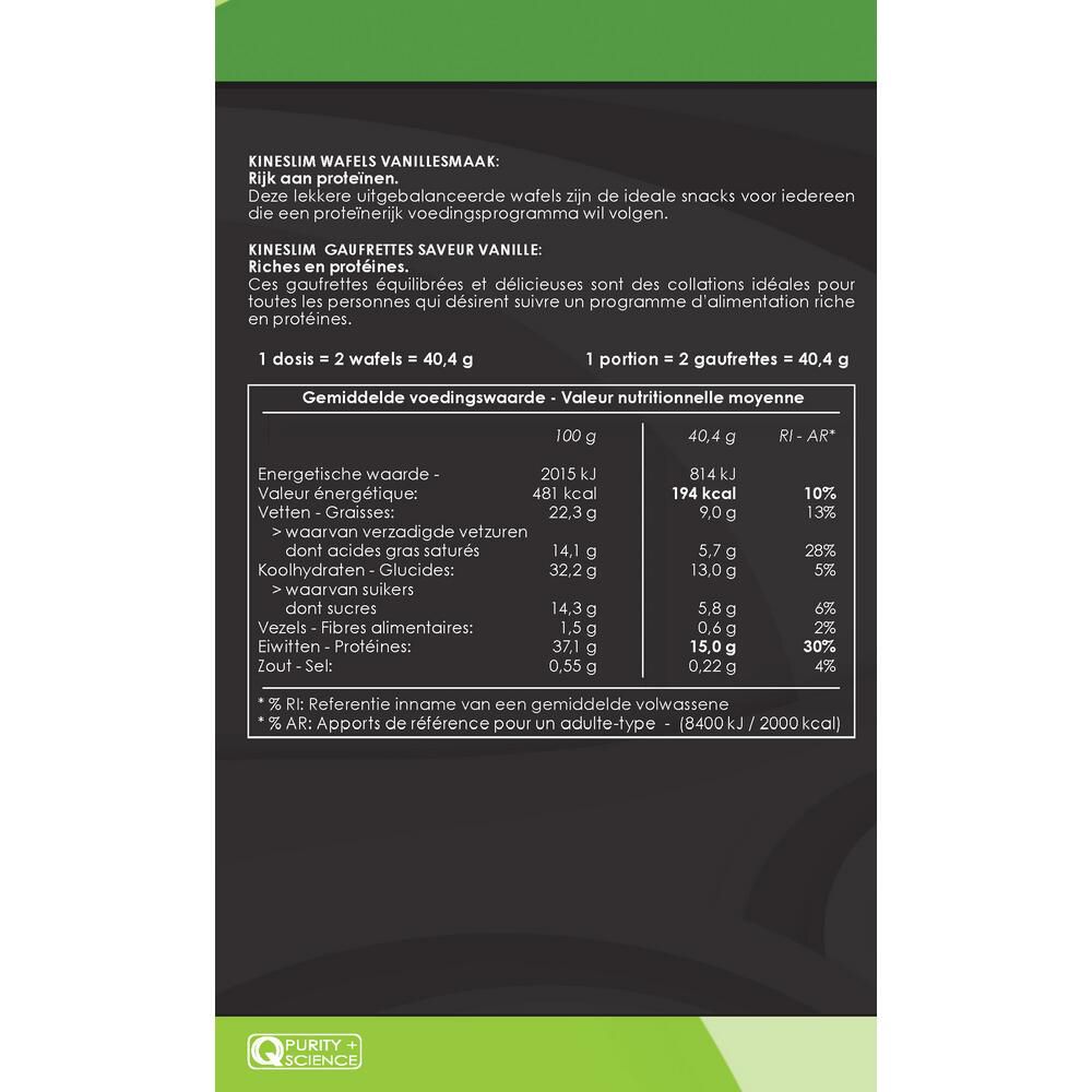Kineslim Gaufres Goût Vanille