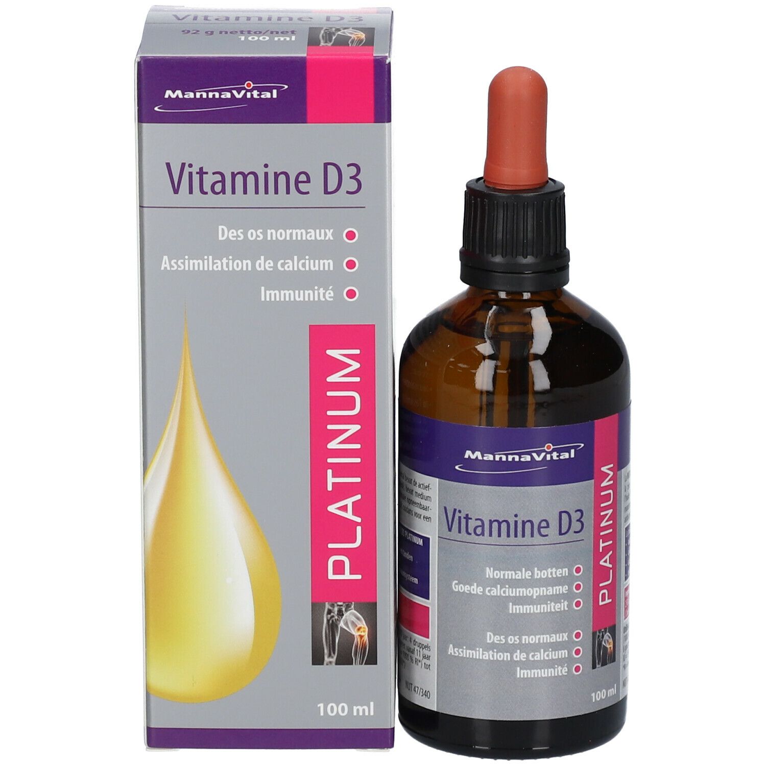 Mannavital Vitamine D3 Platinum
