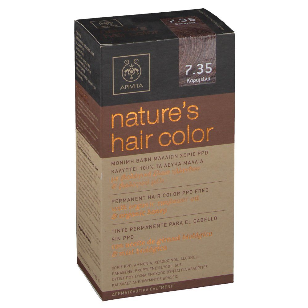 Apivita Coloration Capillaire N7.35 Caramel