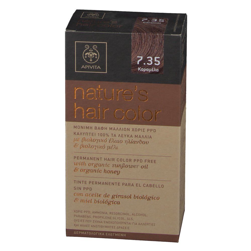 Apivita Coloration Capillaire N7.35 Caramel