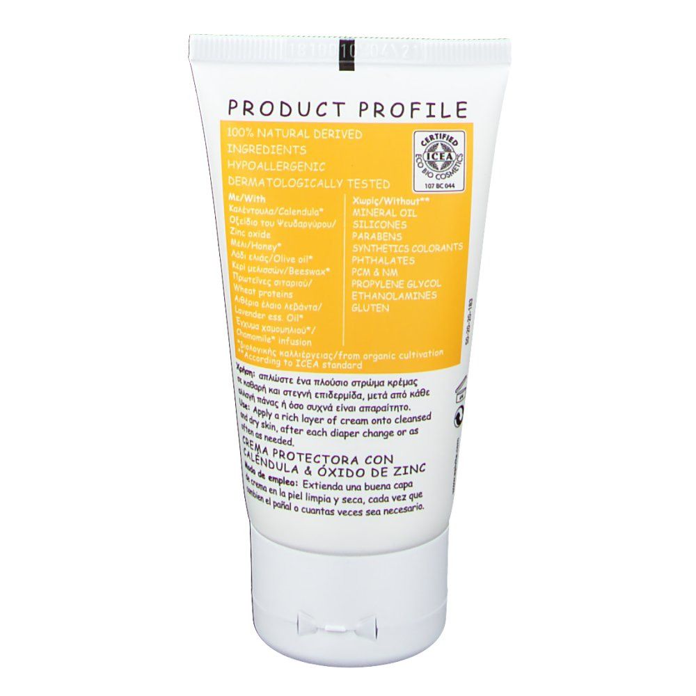 Apivita Baby Crème Protectrice Au Calendula & À L'Oxyde De Zinc