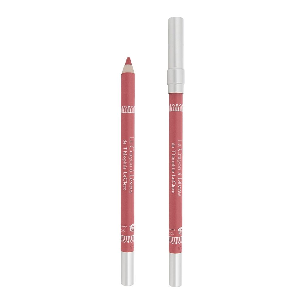 T.LeClerc lippenpotlood en lipliner in roze koraal, met zilveren eindkappen.