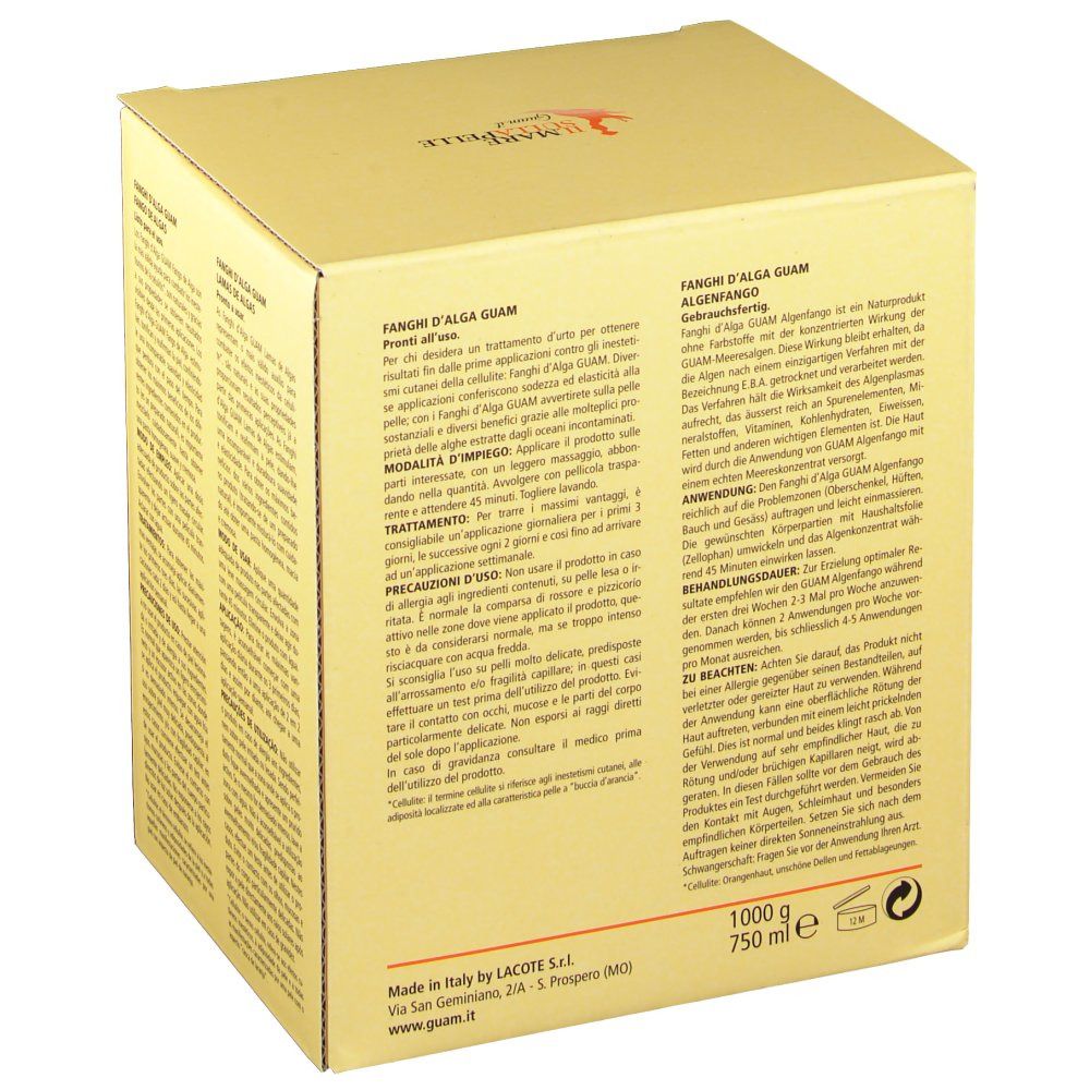 Guam Fanghi Boue D'Algues Cellulite