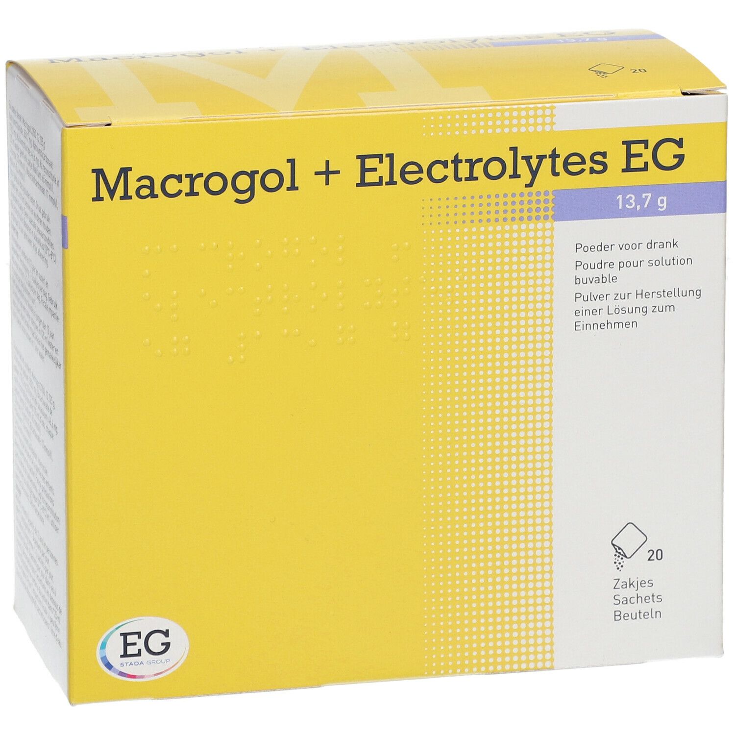 Macrogol + Electrolytes EG 13,7 g | Laxatif pour la Constipation Chronique