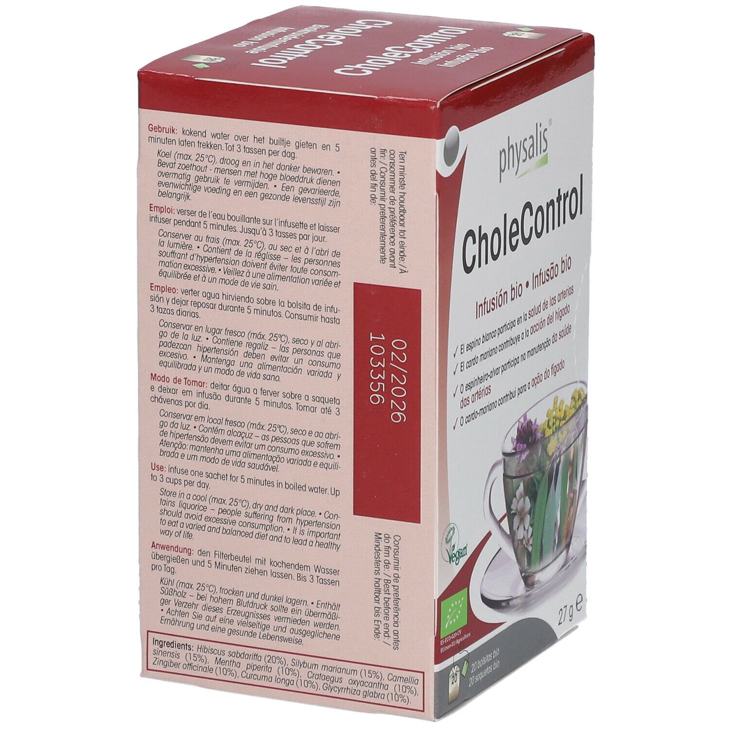 Physalis® CholeControl Kruideninfusie Bio