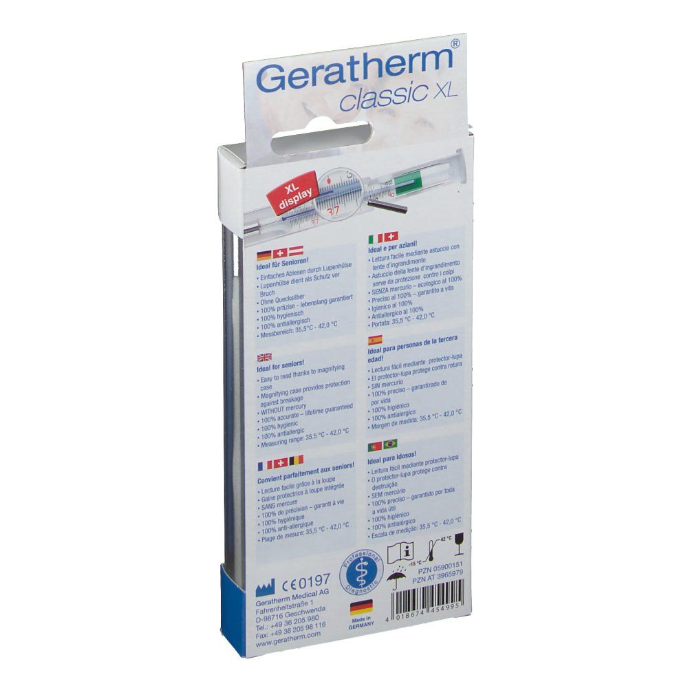Geratherm Glazen Thermometer zonder Kwik