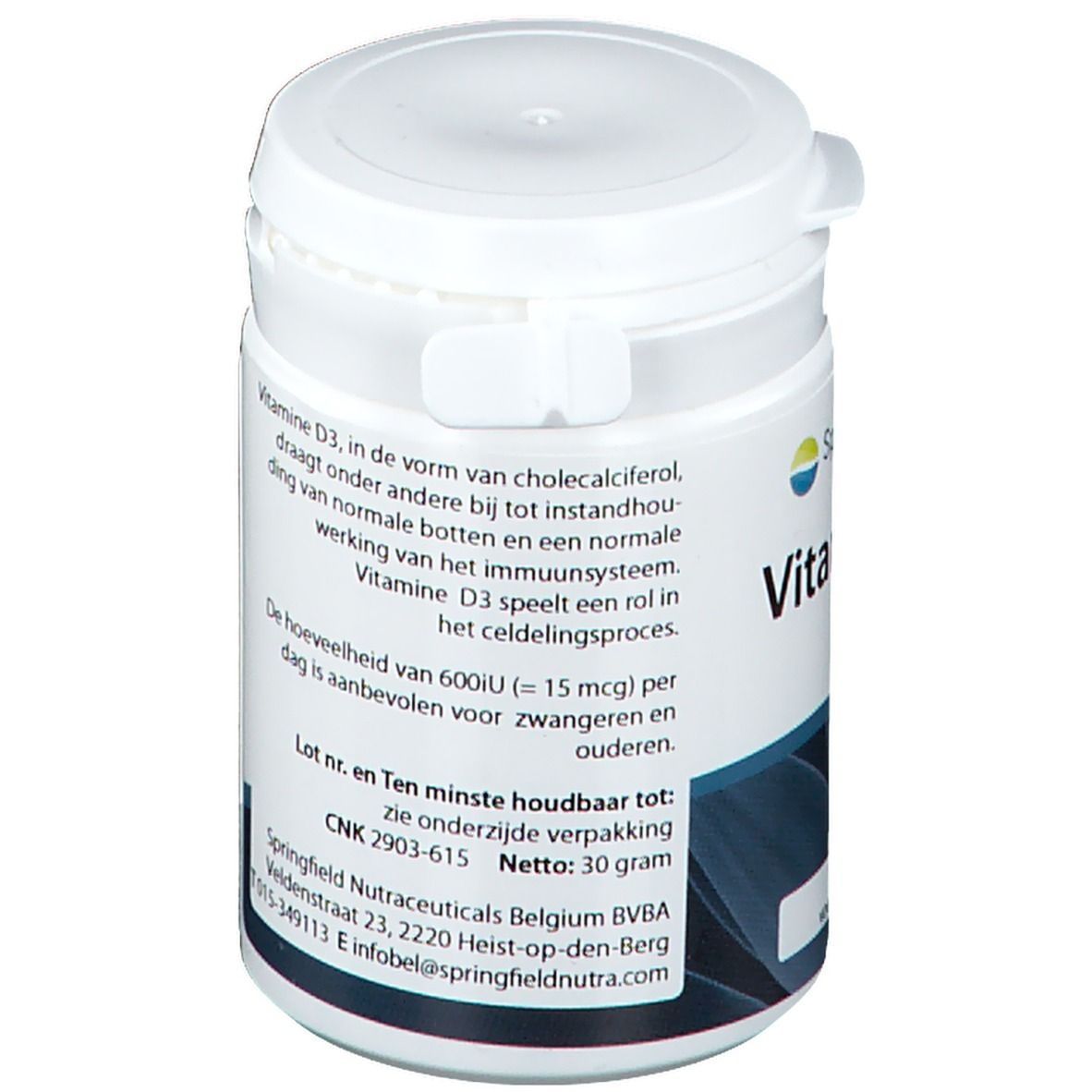 Springfield Vitamine D3 Cholecalciferol 15mcg