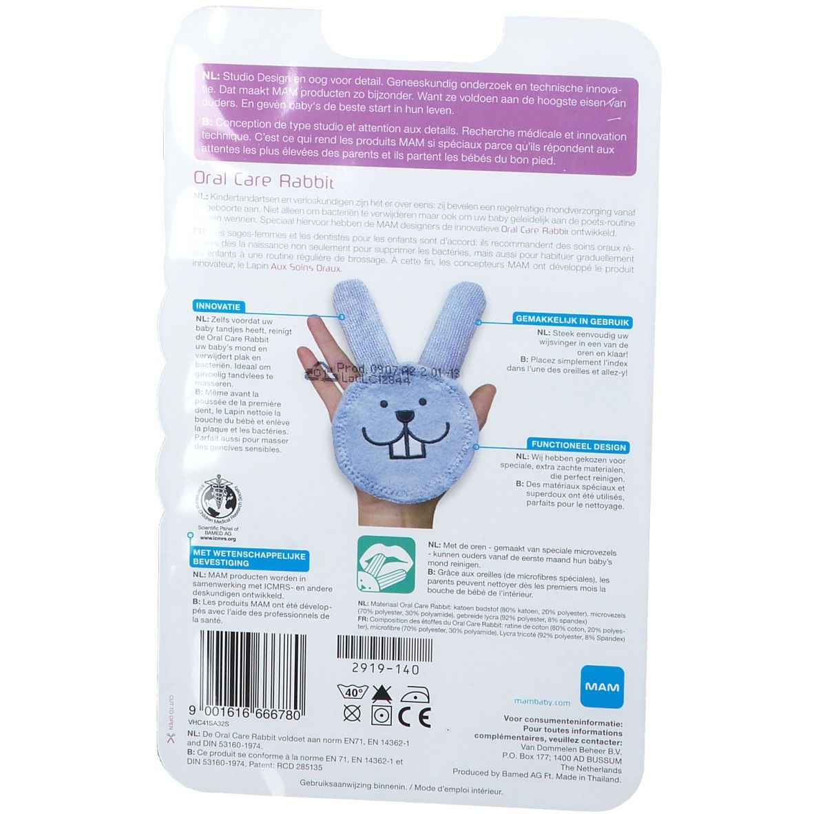 Dodie Oral Care Rabbit Mam