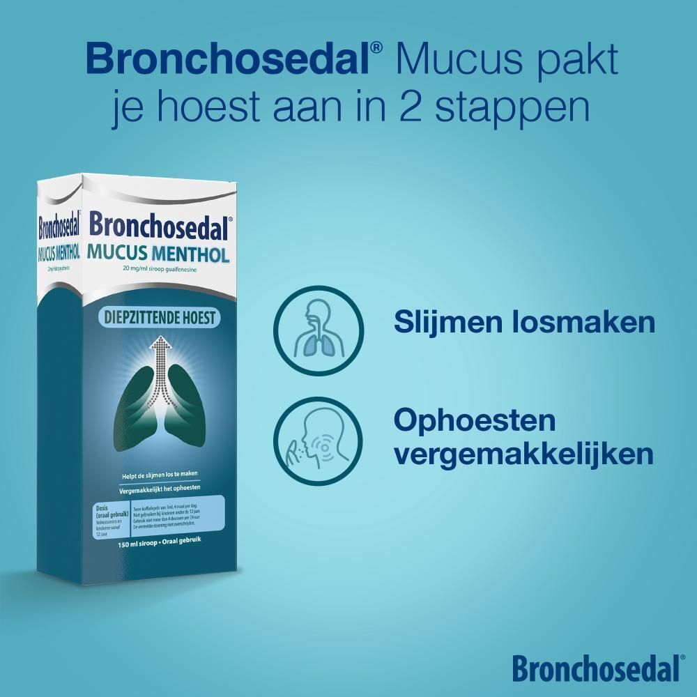 Bronchosedal® Mucus Menthol 20mg/ml Siroop