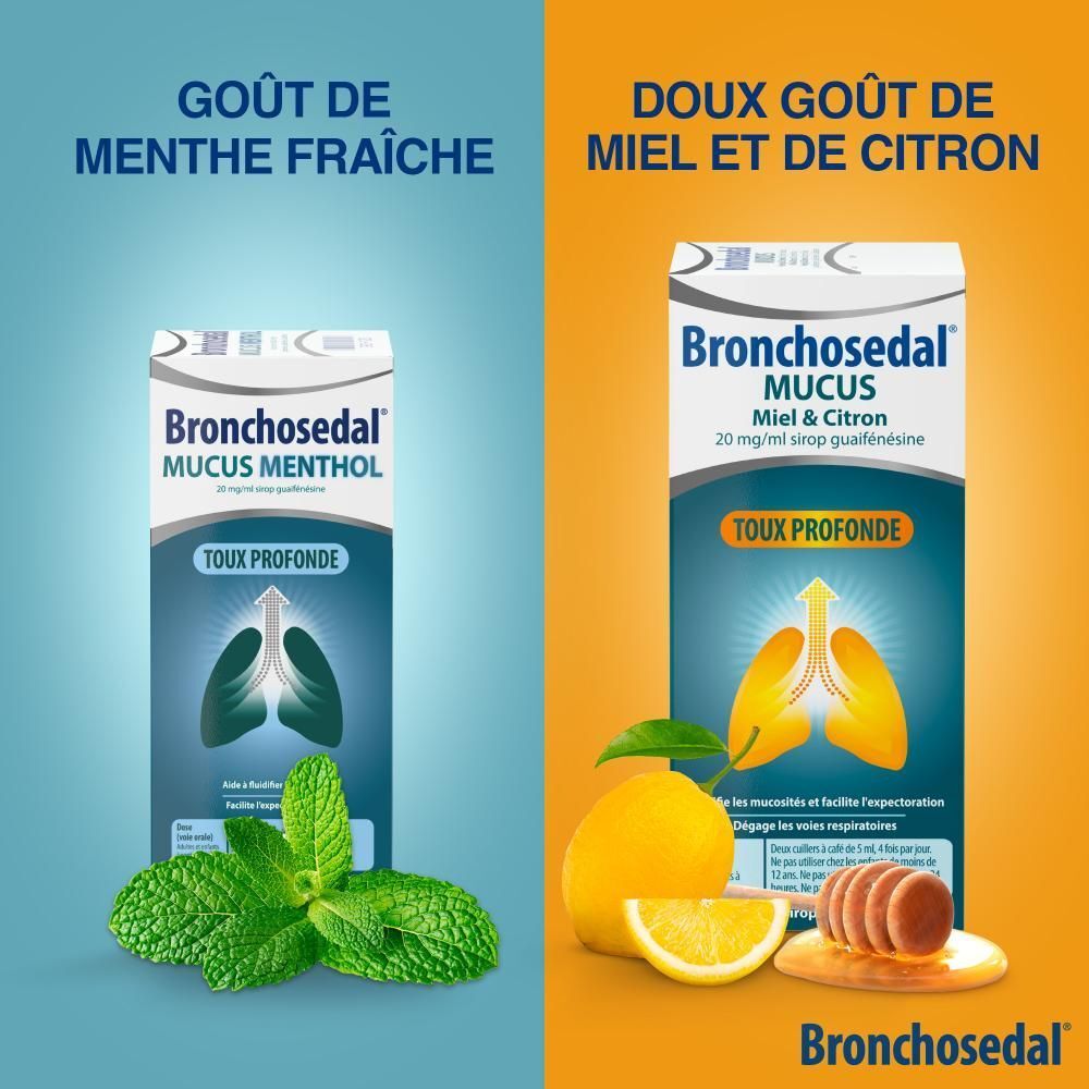 Bronchosedal® Mucus Menthol 20mg/ml Sirop