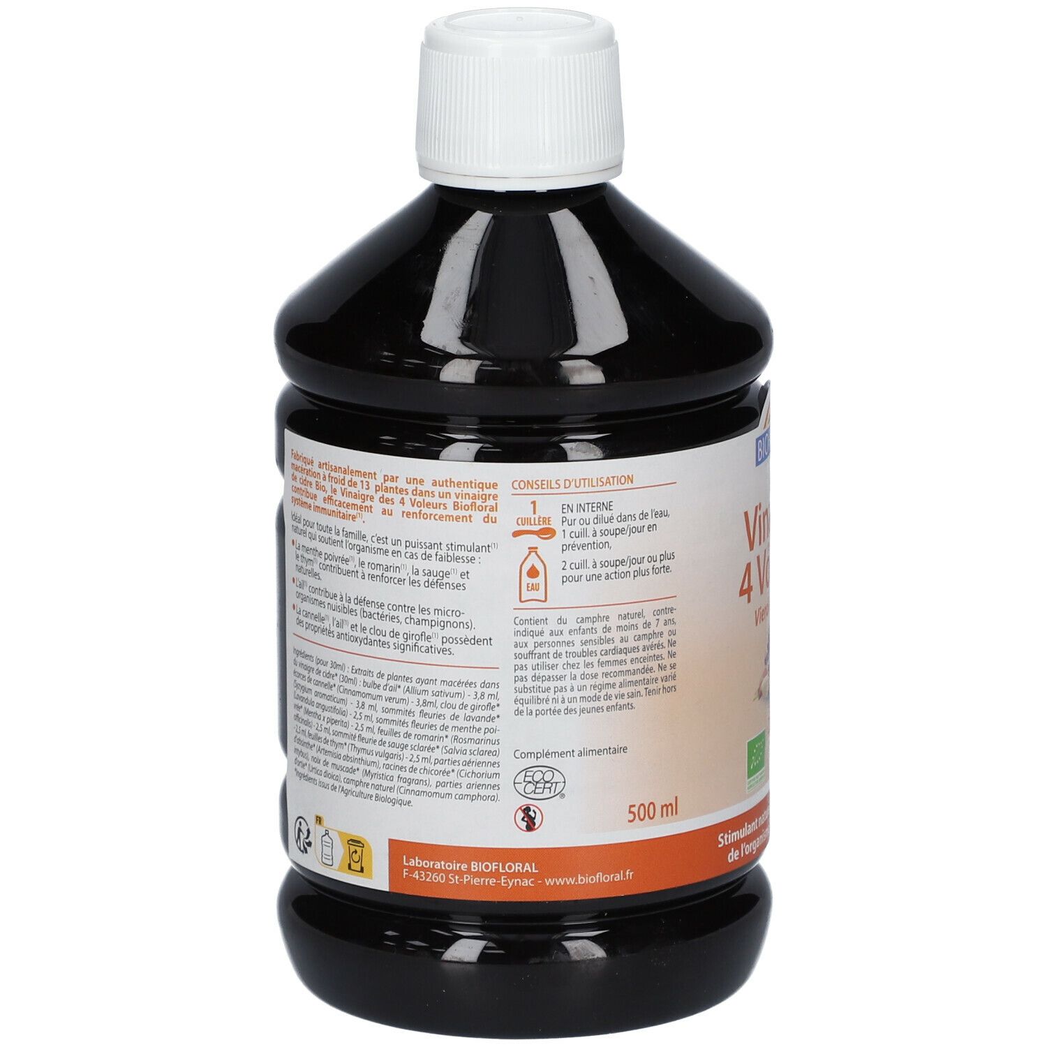Biofloral Vierdieven Azijn Bio