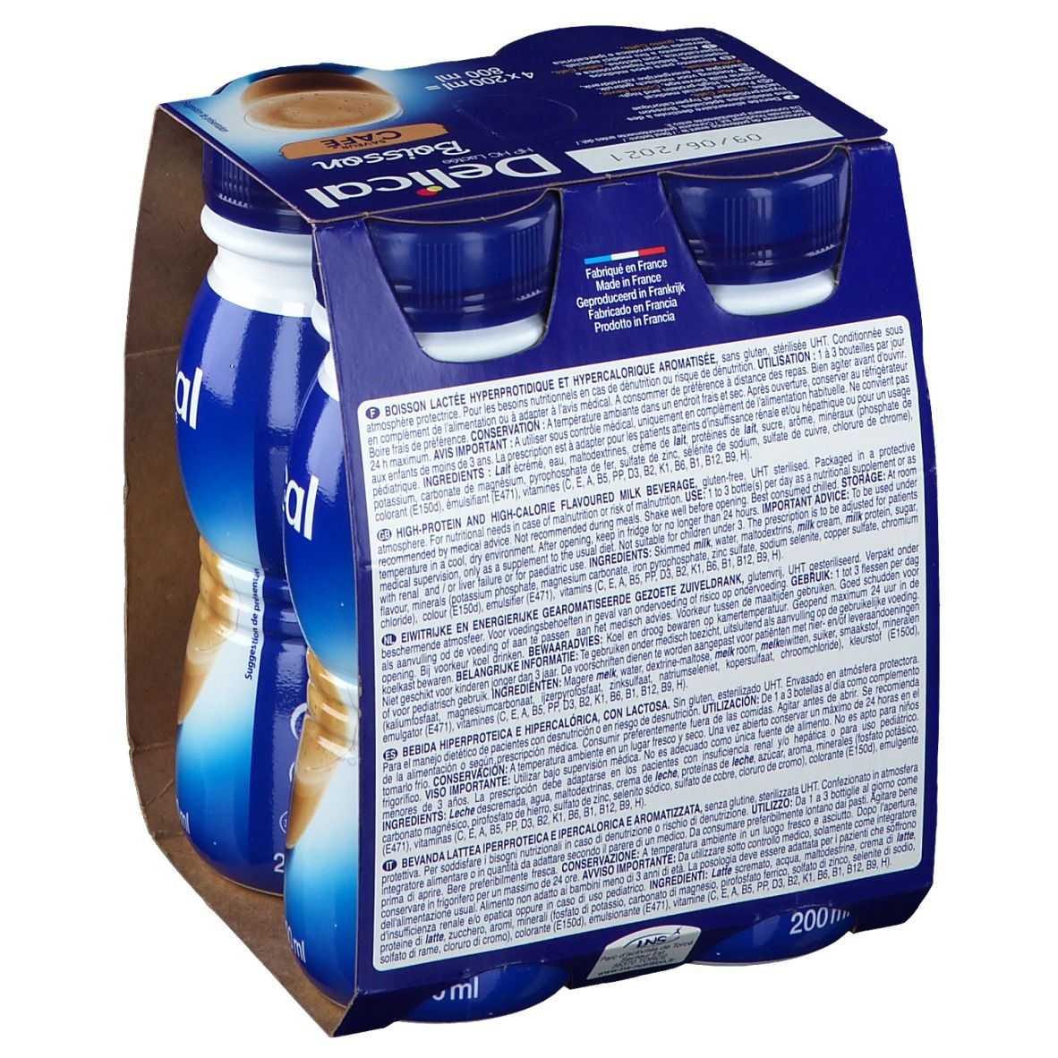 Delical Boisson Au Lait Hp-Hc Café