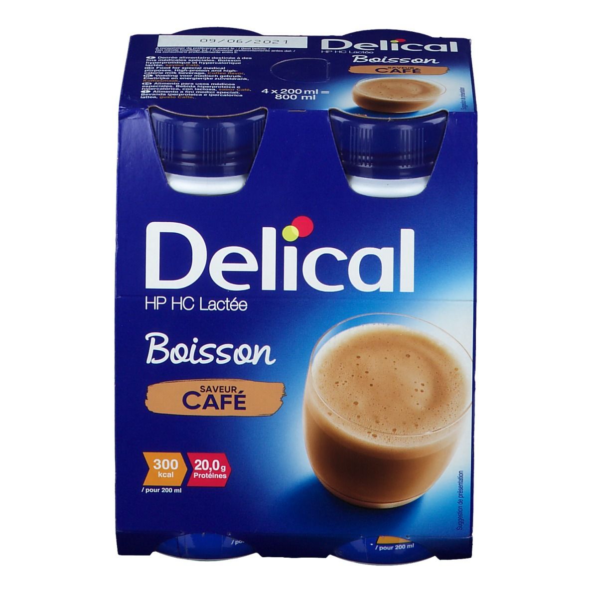 Delical Boisson Au Lait Hp-Hc Café