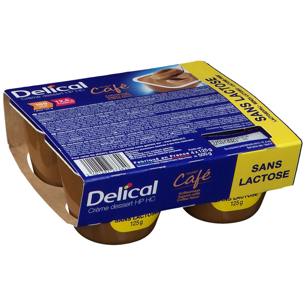 Delical Creme Dessert Hp Hc Sans Lactose Café