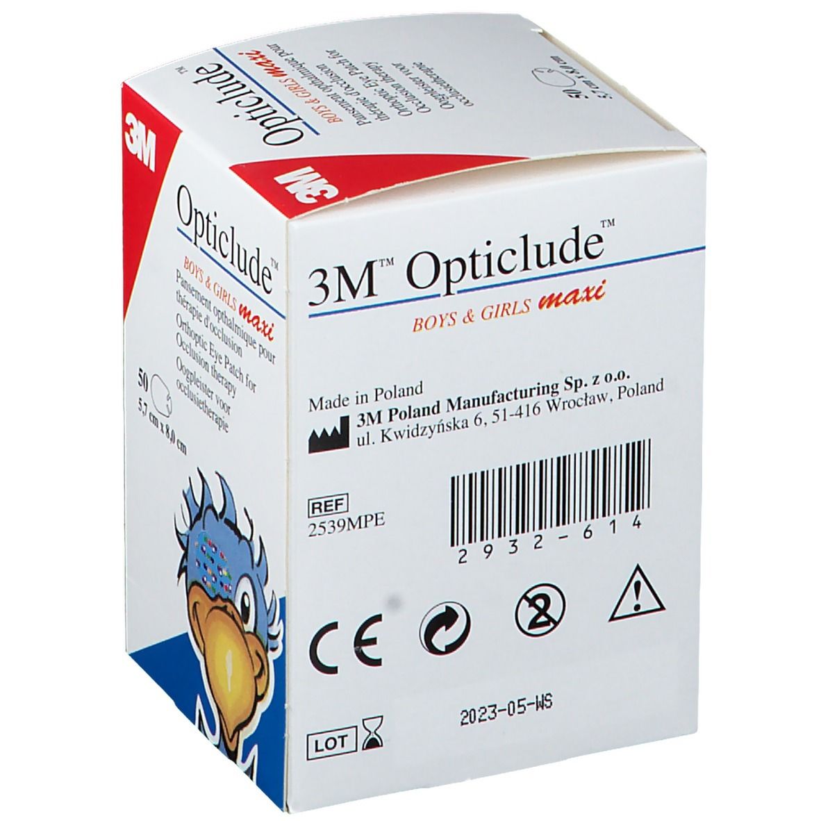 3M Opticlude Compresse Occulaire Boys & Girls Maxi 5,7cm x 8cm 2539MPE