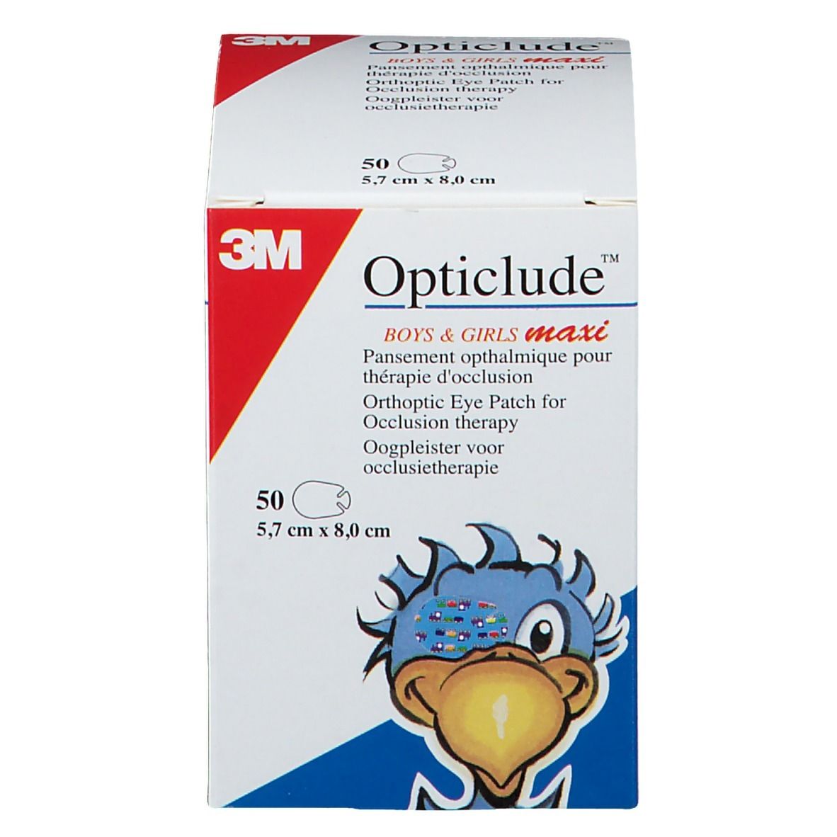 3M Opticlude Compresse Occulaire Boys & Girls Maxi 5,7cm x 8cm 2539MPE