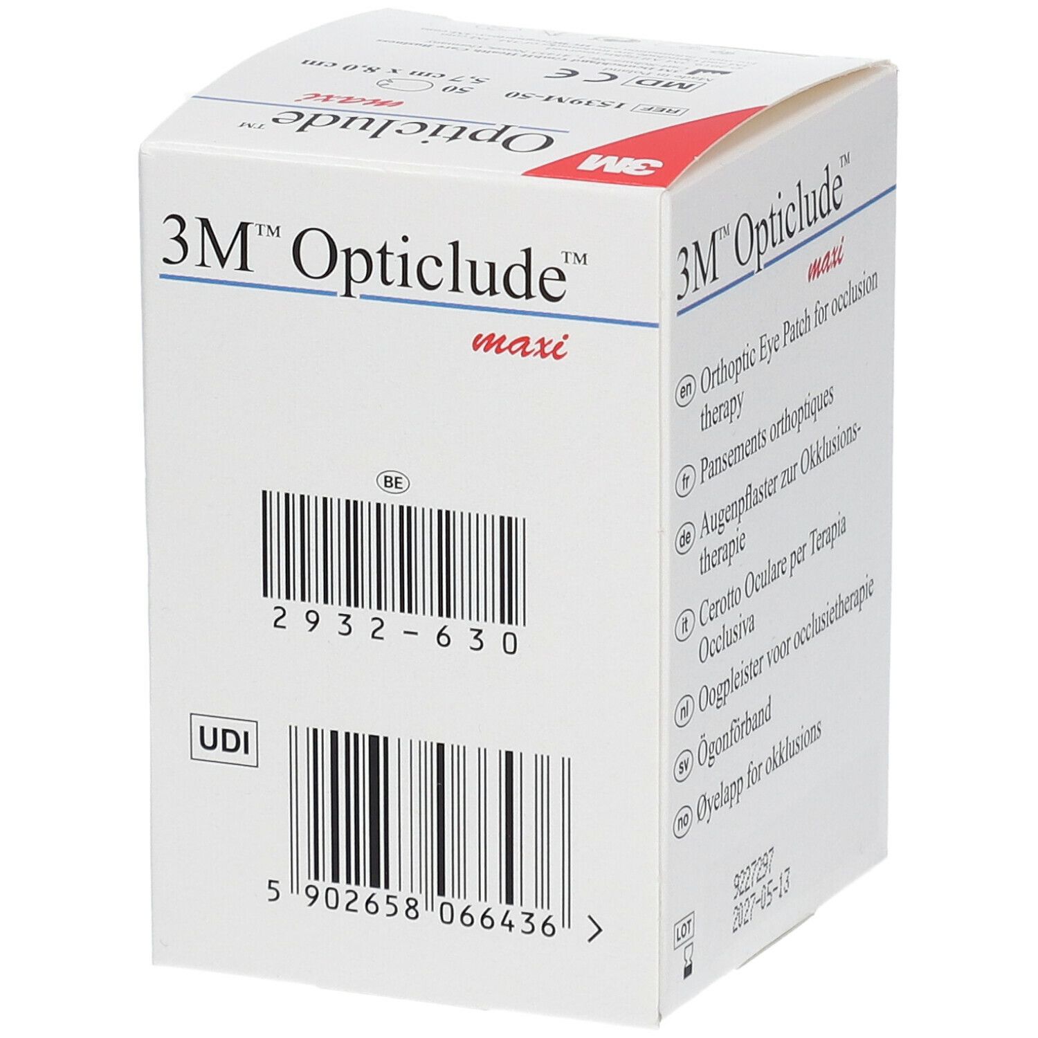 Opticlude Pansement Orthoptique Maxi 5,7 x 8 cm 1539M