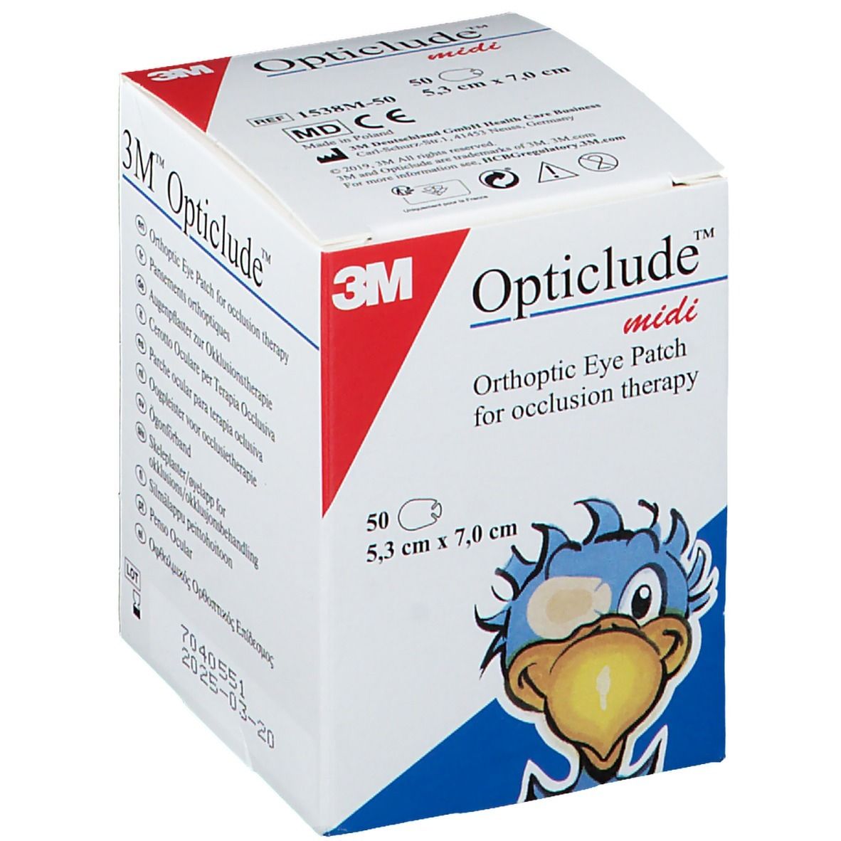 Opticlude Oogpleisters Midi 1538M