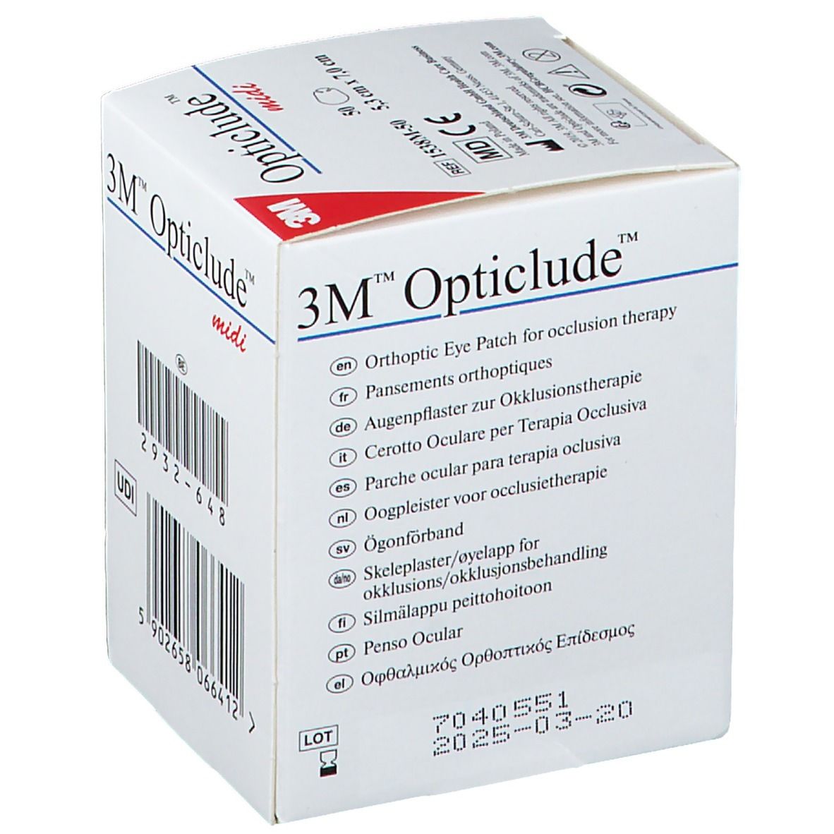 Opticlude Oogpleisters Midi 1538M