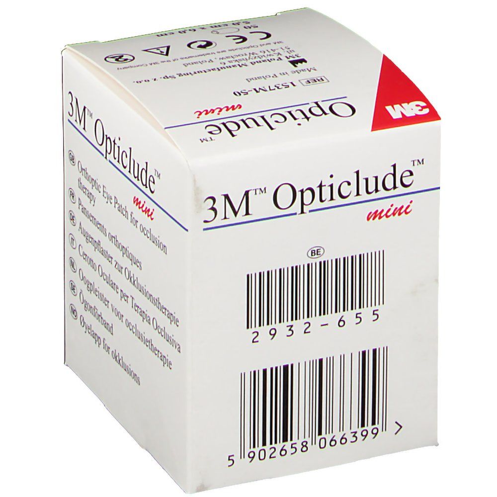 Opticlude Pansement Orthoptique Mini 5cm x 6cm 1537M