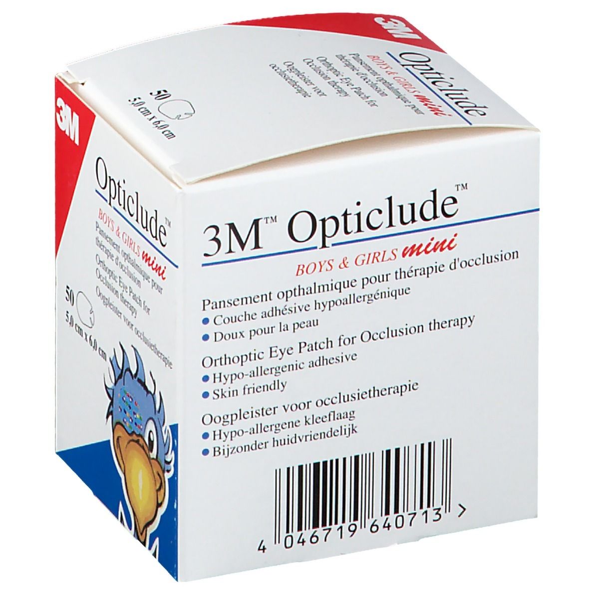 3M Opticlude Compresse Occulaire Boys & Girls Mini 5cm x 6cm 2537MPE