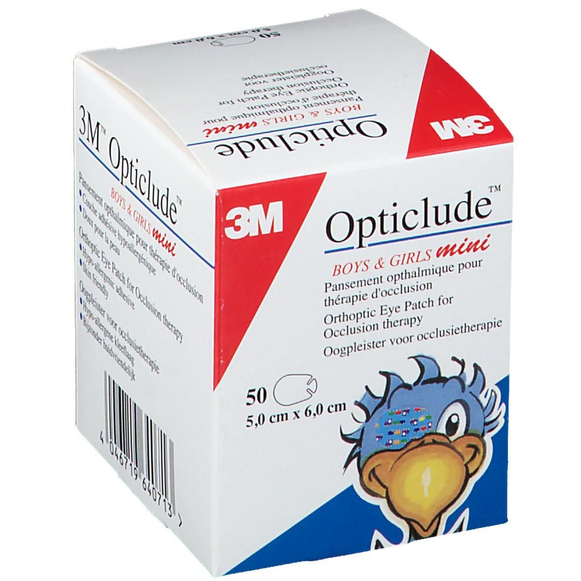 3M Opticlude Compresse Occulaire Boys & Girls Mini 5cm x 6cm 2537MPE