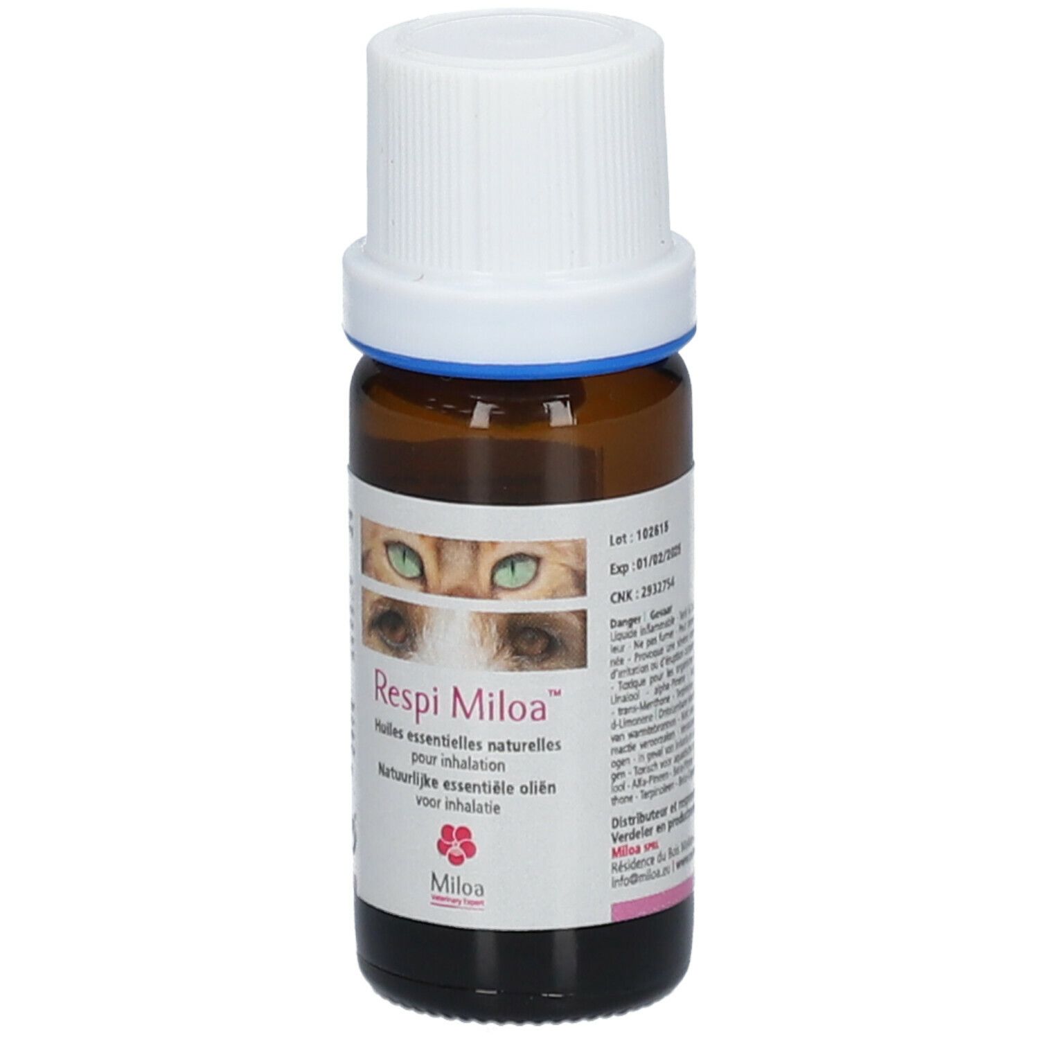 Miloa Respi Miloa Etherische Olie voor Inhalatie Fles