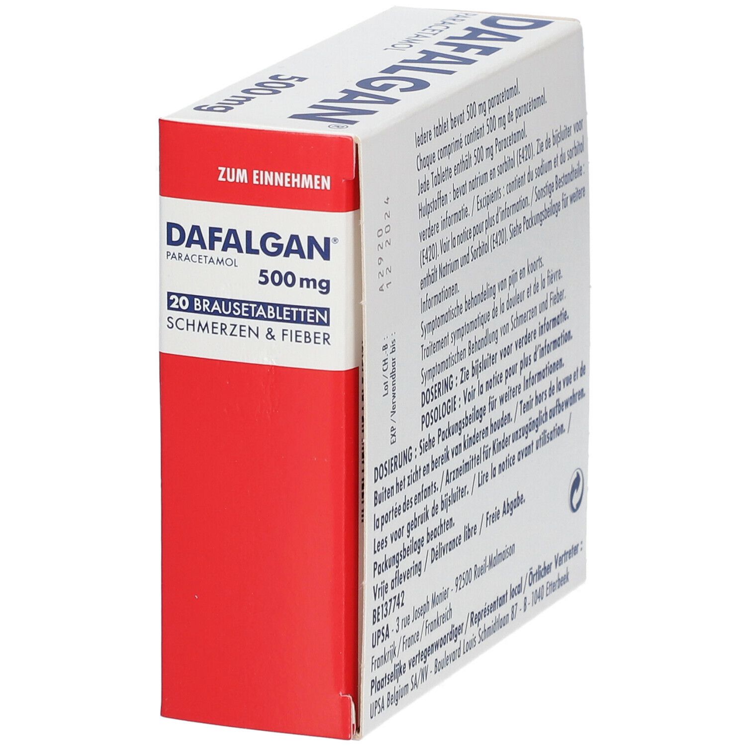 Dafalgan 500 mg Comprimés Effervescents